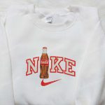 Coca Cola x Nike Embroidered Shirt: Brand Collaboration with Custom Nike D Gift for Men Women