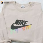 Color Dripping x Nike Embroidered Sweatshirt & T-Shirt: B Gift for Men Women Family Gift Ideas