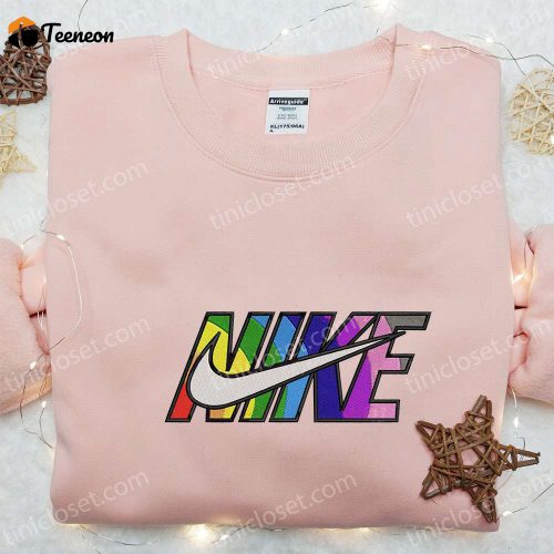 Cow Love x Swoosh Embroidered Hoodie: Cool Anime Clothing & B Gift for Men Women Valentine Gift Ideas