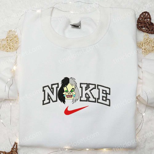 Cruella x Nike Cartoon Embroidered Shirt Villainous Style meets Nike Comfort