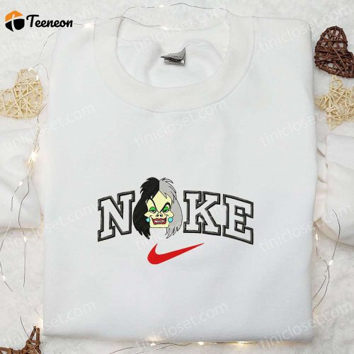 Cruella x Nike Cartoon Embroidered Shirt Villainous Style meets Nike Comfort