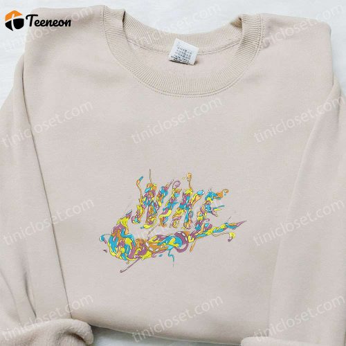 Stylish Nike Logo Shirt & Hoodie: Curly Melting D Gift for Men Women Perfect Family Gifts