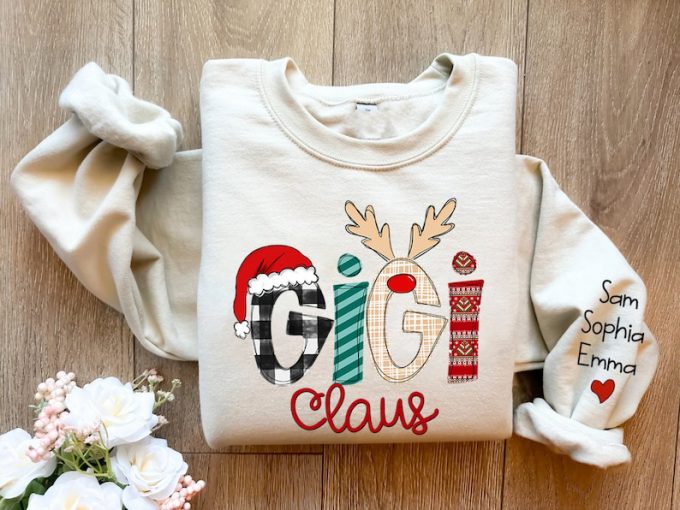 Get Festive With A Custom Gigi Claus Printed Shirt – Personalize Your Holiday Style!