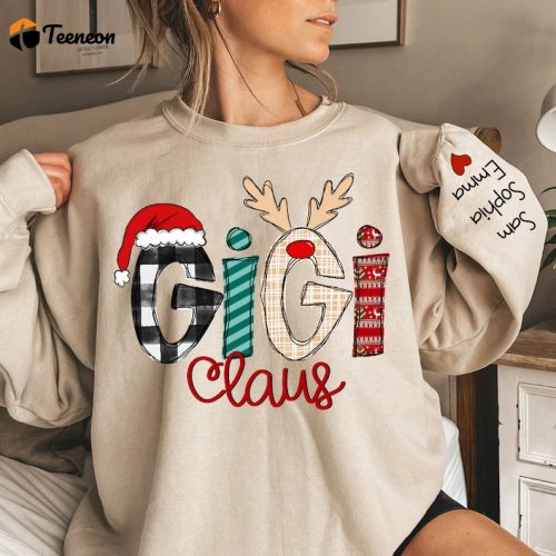 Get Festive with a Custom Gigi Claus Printed Shirt – Personalize Your Holiday Style!