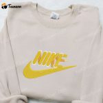 Custom Nike Embroidered Sweatshirt & T-Shirt: B Gift for Men Women Birthday Gift Ideas