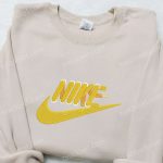 Custom Nike Embroidered Sweatshirt & T-Shirt: B Gift for Men Women Birthday Gift Ideas