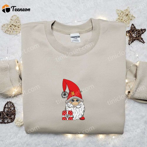 Cute Vintage Snowman Embroidered Hoodie: B Gift for Men Women Christmas Gift for Family