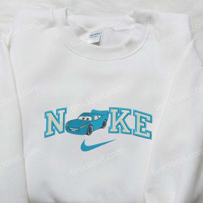 Dinoco 95 X Nike Embroidered Shirt: Car Cartoon &Amp; Custom D Gift For Men Women