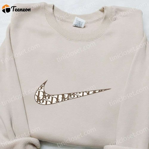 Dior x Swoosh Embroidered Sweatshirt – Custom Shirt Perfect Family Gift