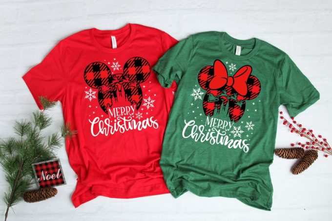 Magical Disney Christmas Minnie Mickey Shirt: Festive Apparel For Disney Lovers