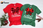 Sparkle with Disney s Christmas Minnie Mickey Shirt – Festive Apparel for the Holidays