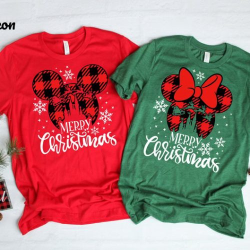 Sparkle with Disney s Christmas Minnie Mickey Shirt – Festive Apparel for the Holidays