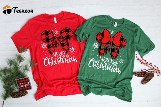 Magical Disney Christmas Minnie Mickey Shirt: Festive Apparel For Disney Lovers