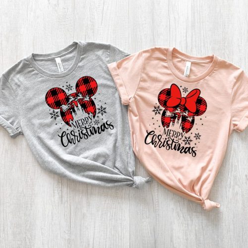 Magical Disney Christmas Minnie Mickey Shirt: Festive Apparel for Disney Lovers