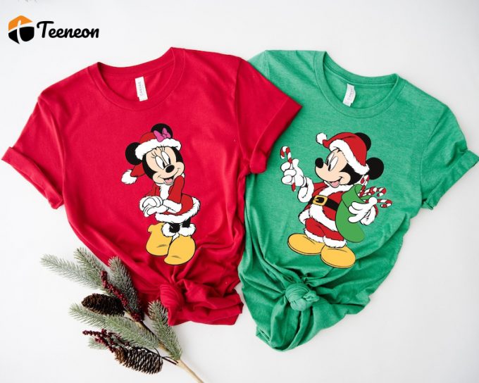 Magical Disney Couple Christmas Shirts – Perfect Matching Holiday Attire!