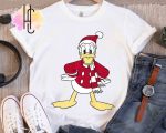 Magical Disney Couple Santa Donald & Daisy Christmas Costume Shirt – Perfect Matching Outfit for the Holidays!