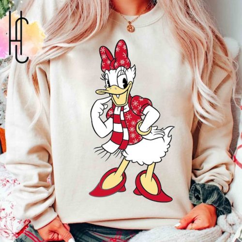 Magical Disney Couple Santa Donald and Daisy Christmas Costume: Matching Shirt