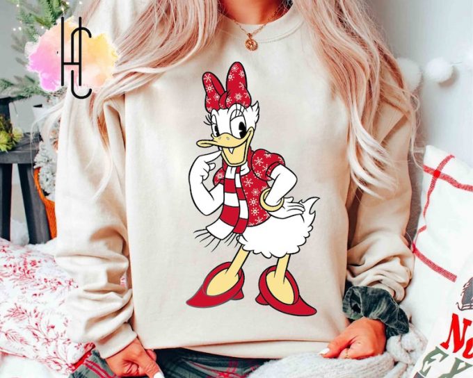 Magical Disney Couple Santa Donald And Daisy Christmas Costume: Matching Shirt