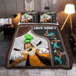 Magical Disney Goofy Mickey Friends 3D Bedding Set – Enhance Your Bedroom with This Quilted Duvet!