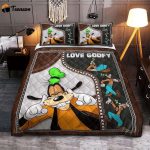 Disney Goofy Mickey Friends Duvet Bedding Set 152 – Fun & Cozy Quilt for Disney Fans