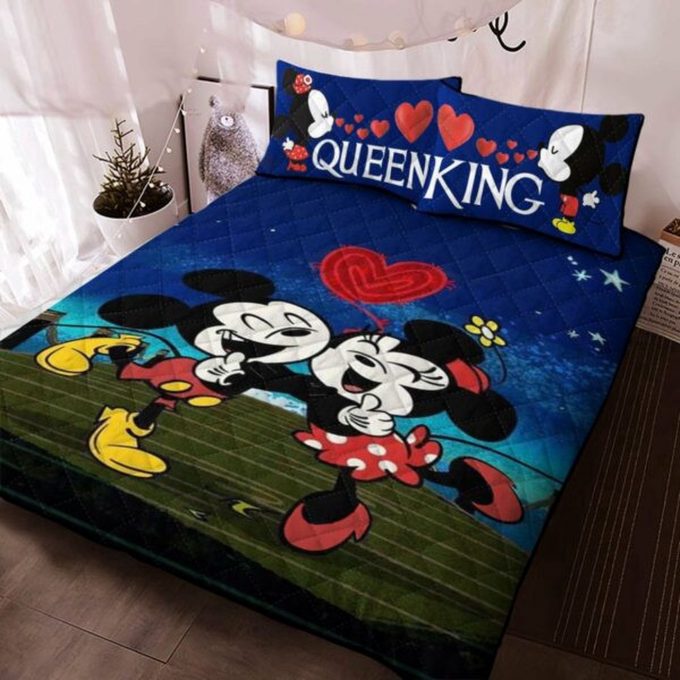 Disney Mickey King &Amp; Queen: Fan Gift Duvet Quilt Bedding Set 582