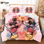 Disney Mickey Kiss Minnie Duvet Quilt Bedding Set – No204 798