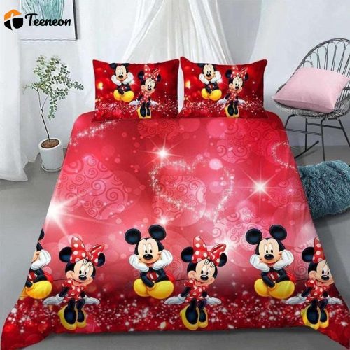 Disney Mickey Minnie Mouse Quilt Bedding Set 144 – Fun and Cozy Duvet for Fans!