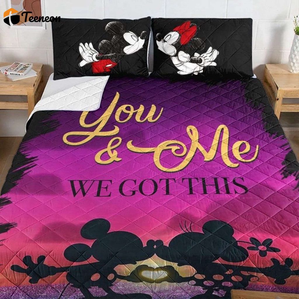 Disney Mickey Minnie Mouse Duvet Bedding Set – You &Amp; Me We Got This! 125