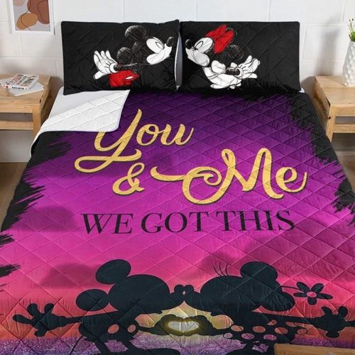 Disney Mickey Minnie Mouse Duvet Bedding Set – You & Me: We Got This 182