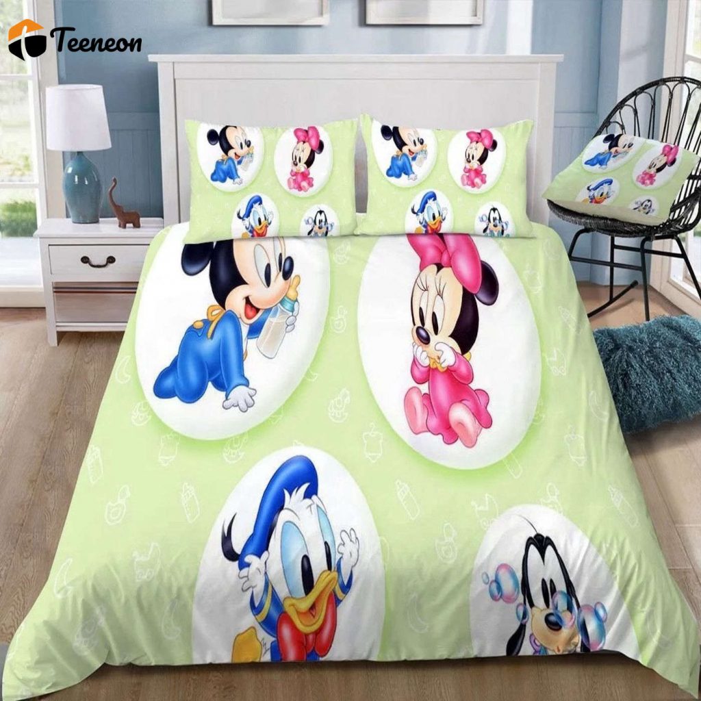 Custom Disney Mickey Mouse 3D Duvet Cover Set – Personalized Bedding For Fans