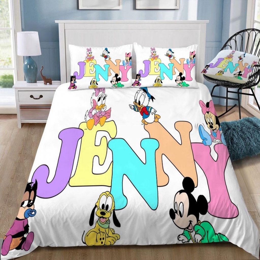 Magical Disney Mickey Mouse 16 3D Customized Duvet Cover Bedding Set – Dreamy &Amp; Personalized!