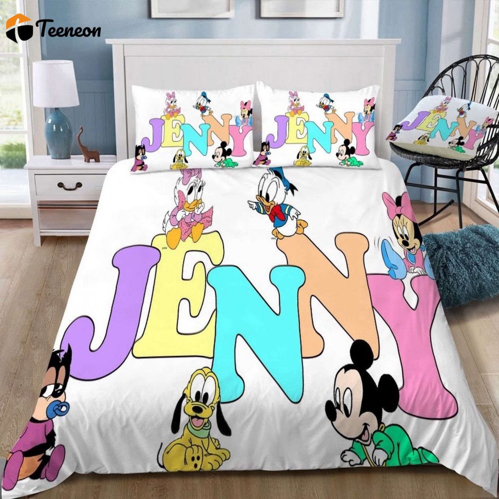 Magical Disney Mickey Mouse 16 3D Customized Duvet Cover Bedding Set – Dreamy &Amp; Personalized!