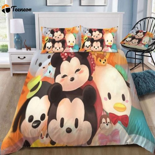 Customized Disney Mickey Mouse 2 3D Duvet Cover Bedding Set – Personalize Your Bed with the Iconic Character!