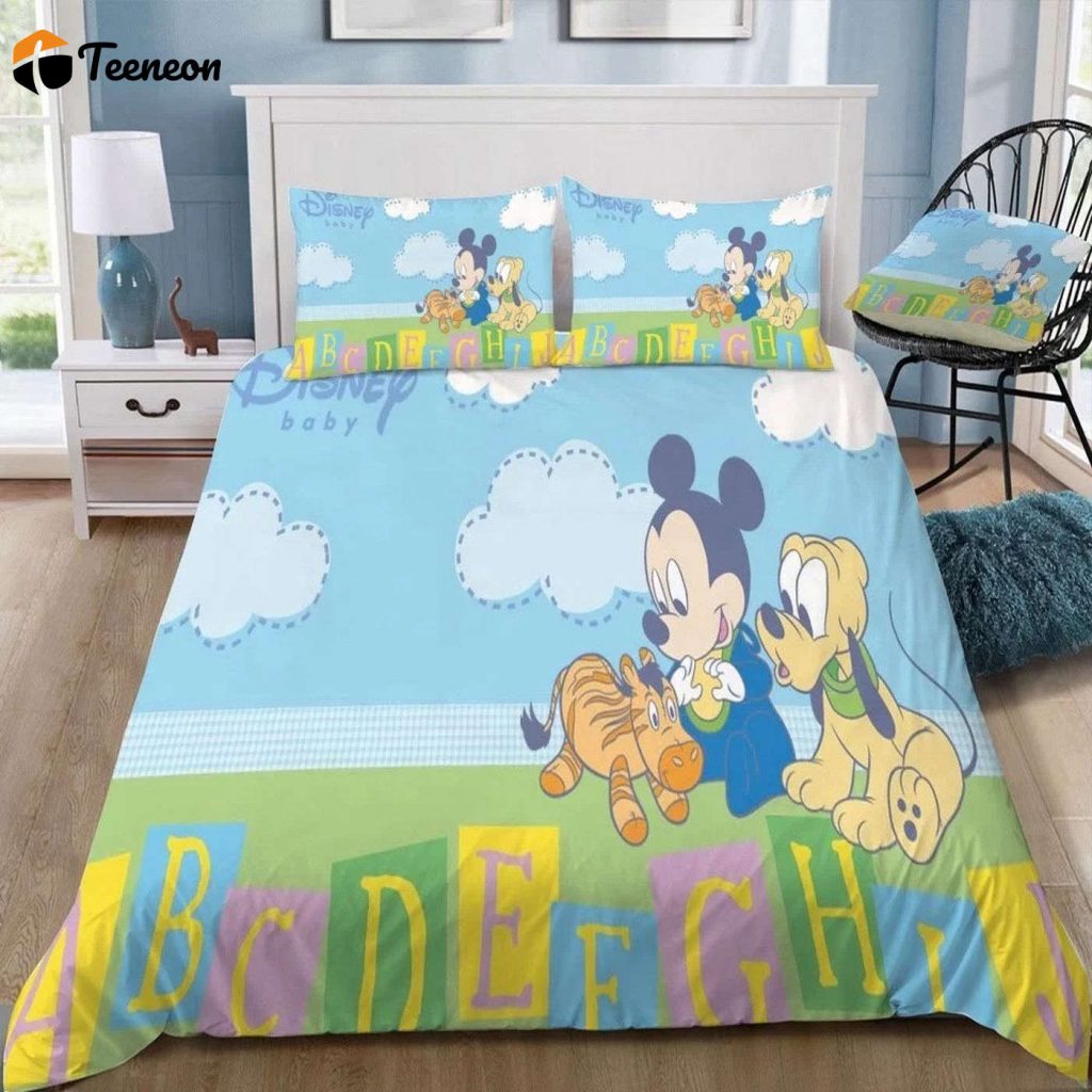 Customized Disney Mickey Mouse 3D Duvet Set – Bedding For Fans