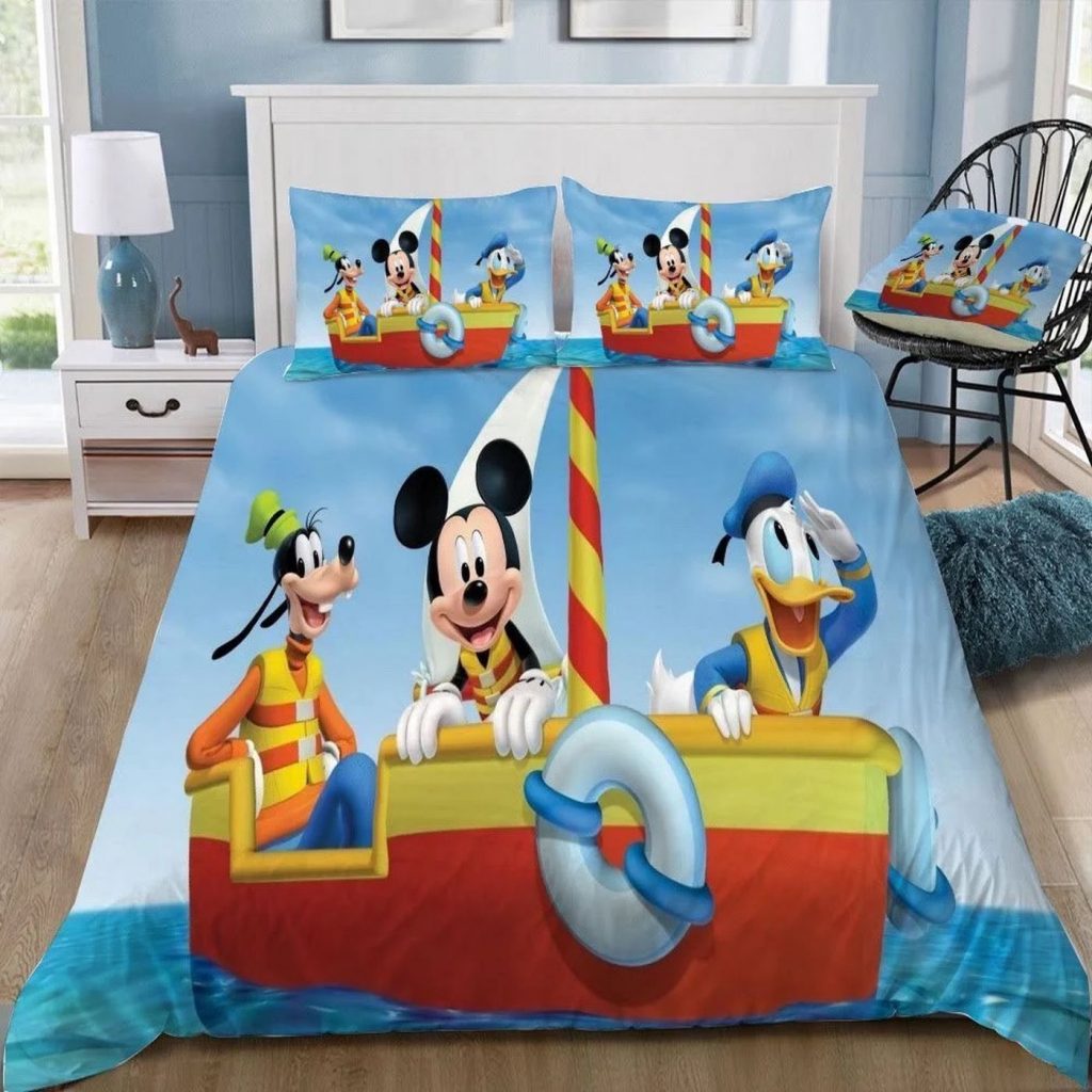 Customized Disney Mickey Mouse 3D Duvet Set – Fun Bedding For Kids