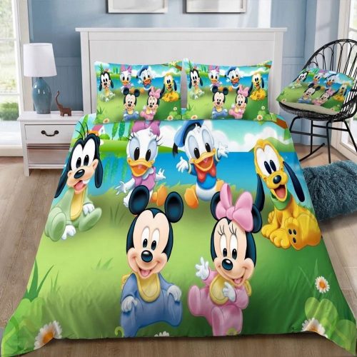 Customized Disney Mickey Mouse 23 3D Duvet Bedding Set – Make Your Bed Magical!