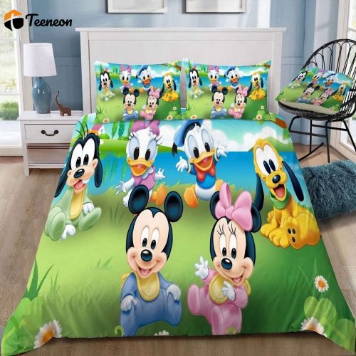 Customized Disney Mickey Mouse 23 3D Duvet Bedding Set – Make Your Bed Magical!