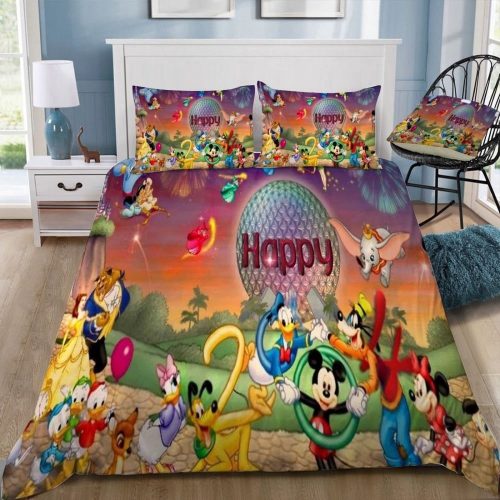 Customized Disney Mickey Mouse 3D Duvet Set – Fun Bedding for Kids!