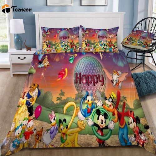 Customized Disney Mickey Mouse 3D Duvet Set – Fun Bedding for Kids!