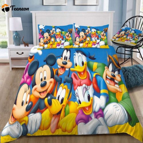 Magical Mickey Mouse 3D Duvet Set – Customizable Bedding for Disney Fans