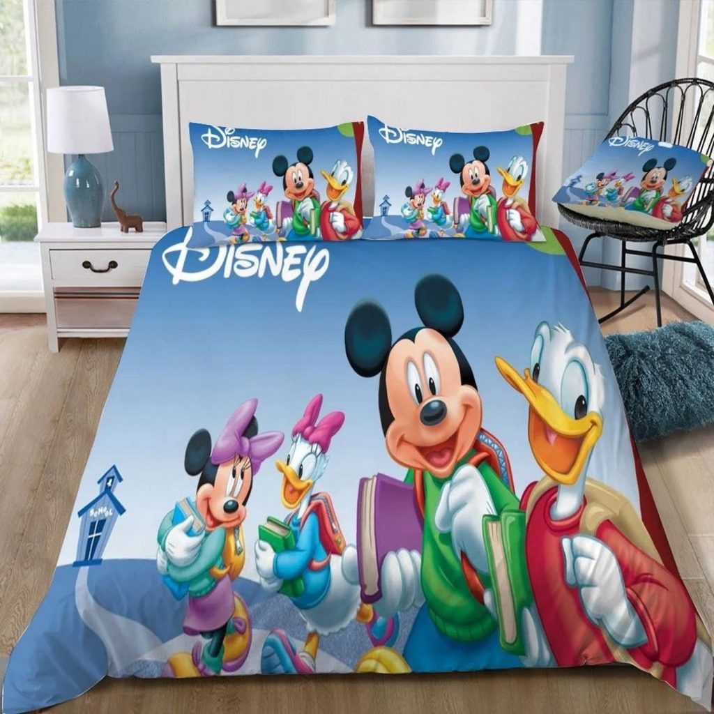 Custom Disney Mickey Mouse 3D Duvet Cover Set – Personalized Bedding For Fans