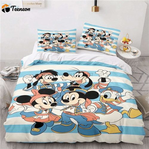 Disney Mickey Mouse & Friends Funny Cute Duvet Quilt Bedding Set – No225