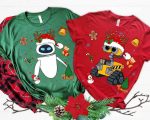 Magical Disney Wall-E and Eve Christmas Costume Shirt – Festive Holiday Attire for Disney Fans!