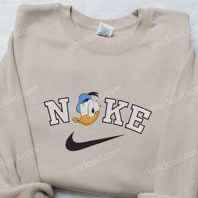 Donald Duck X Nike: Embroidered Hoodie &Amp; Disney Shirt Collection – Unique Nike Inspired D Gift For Men Women