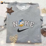 Donald Duck x Nike: Embroidered Hoodie & Disney Shirt Collection – Unique Nike Inspired D Gift for Men Women