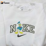 Donald Duck x Nike Embroidered Shirt: Custom D Gift for Men Women for a Classic Disney Look