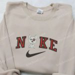 Doogie Dog x Nike Embroidered Shirt: Animal Embroidery Custom D Gift for Men Women