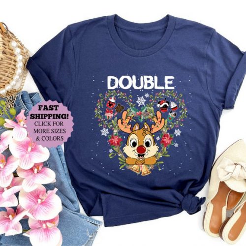 Spread Double the Christmas Cheer with our Festive Double Trouble Shirt!