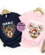 Spread Double the Christmas Cheer with our Festive Double Trouble Shirt!