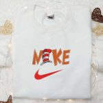 Get F Gift for Men Women with Dr Seuss x Nike Embroidered Shirt – Perfect Christmas Gift!